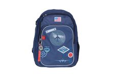 Sac à dos KIP Aviator - 2 compartiments - 25L - bleu marine - Kid'Abord