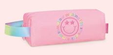 Trousse rectangulaire Marshmallow Happy - 1 compartiment - rose - Kid'Abord