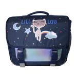 Cartable Lili Lou - 38 cm - 2 compartiments - bleu - Bagtrotter