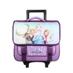 Cartable à roulettes La Reine des Neiges - 2 compartiments - violet - Bagtrotter