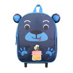 Sac maternelle à roulettes Kids - 1 compartiment - bleu - Bagtrotter