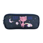 Trousse Lili Lou - 2 compartiments - bleu - Bagtrotter