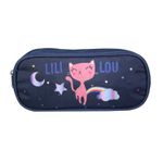 Trousse rectangulaire Lili Lou - 1 compartiment - bleu - Bagtrotter