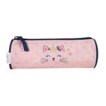 Trousse ronde Phileas - 1 compartiment - moustache - Bagtrotter