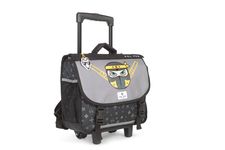 Cartable réversible à roulettes Ninja - 38 cm - 2 compartiments - gris - Pol Fox