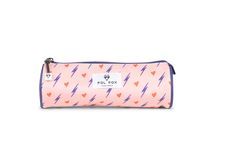 Trousse ronde Heart - 1 compartiment - rose - Pol Fox