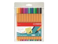 STABILO point 88 - Pack de 15 feutres fin - couleurs assorties