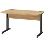 Bureau JAZZ+ - 120 cm - Pieds métal - chêne du bocage