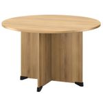 Table de réunion ronde JAZZ+ - 120 cm - chêne du bocage