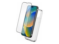 Bigben Connected - coque de protection + verre trempé pour Apple iPhone 15 - transparent
