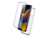 Bigben Connected - coque de protection + verre trempé pour Apple iPhone 15 Plus - transparent