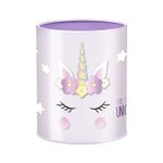 Pot à crayons métal licorne violet - 9,5 x 7,5 cm - Viquel