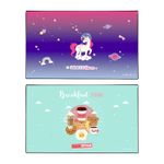 Sous-main Kawaii + Galactic Unicorn- 59,5 x 36,2 cm - Assortis - Viquel