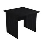 Bureau droit Trend - L80 - Pieds panneaux - plateau imitation frêne noir