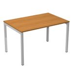 Artarredi Presto Venere Plus - Escritorio - rectangular - nogal claro - aluminio gris base