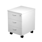 Artarredi Presto - Pedestal - móvil - 3 cajones - melamina - blanco