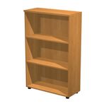Bibliothèque haute Trend - L80xP35xH120 cm - sans porte - noyer clair