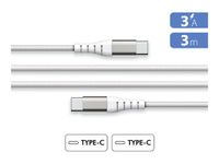 Force Power Lite - Câble USB-C (M) pour USB-C (M) - 3 m - blanc