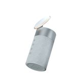 Force Play - Double chargeur sans fil (15W + 5W) Compatible MagSafe + Enceinte Bluetooth Silver