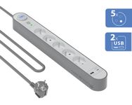Bigben - Multiprise parafoudre 5 prises B - Grise et Blanche