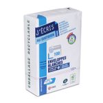 GPV - 100 Enveloppes C6 114 x 162 mm - 80 gr - sans fenêtre - blanc - bande adhésive