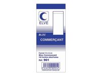 ELVE - Petit bloc papier blanc - 60 x 140 mm - 100 feuillets non numérotés