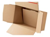 Boîtes d'expédition CP 141 - 22.9 cm x 16.4 cm x 5-11.5 cm - A5 - brun - Colompac