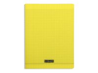 Calligraphe 8000 - Cahier polypro A4 (21x29,7cm) - 192 pages - grands carreaux (Seyes) - jaune