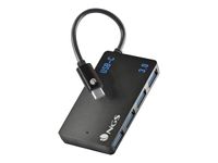 NGS Wonder IHUB4 - Concentrateur (hub) - USB-C, PC/MAC/tablet compatible - 4 x SuperSpeed USB 3.0 - de bureau