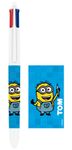 BIC 4 Couleurs - Stylo à bille 4 couleurs Minions 1 - 1 mm - pointe moyenne Bic