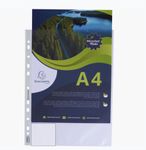 Exacompta Forever Opak - pochette perforée - pour A4 - crystal translucide (pack de 100)