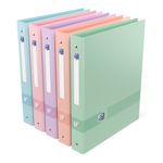 Oxford Color Life Pastel - Classeur 4 anneaux - A4+ - Dos 40 mm - Capacité 250 feuilles - Disponible en différentes couleurs