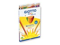GIOTTO ELIOS - 18 Crayons de couleur triangulaires