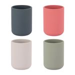 APLI Up North - Pot à crayons - silicone - Disponible dans différentes couleurs - gris-bleu, beige, rose corail, vert