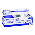 Giotto Robercolor - 12 Marqueurs effaçables - pointe ogive - bleu