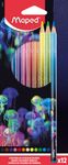 Maped Deepsea Paradise - 12 Crayons de couleur bois en pochette carton