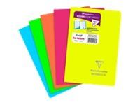 Clairefontaine Koverbook Neon - Carnet polypro 11 x 17 cm - 96 pages - petits carreaux (5x5mm) - disponible dans différentes couleurs
