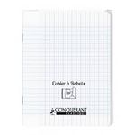 Conquérant Classique - Cahier polypro à rabat 24 x 32 cm - 96 pages - grands carreaux (Seyes) - transparent