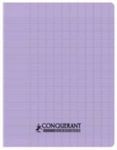 Conquérant Classique - Cahier polypro 24 x 32 cm - 96 pages - grands carreaux (Seyes) - lilas