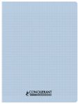 Conquérant Classique - Cahier polypro 24 x 32 cm - 96 pages - grands carreaux (Seyes) - bleu ciel