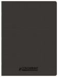 Conquérant Classique - Cahier polypro 24 x 32 cm - 96 pages - grands carreaux (Seyes) - noir
