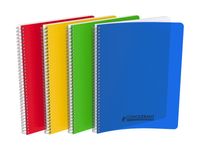 Conquérant Classique - Cahier à spirale A4 (21x29,7cm) - 180 pages - petits carreaux (5x5mm) - disponible dans différentes couleurs