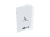 Conquérant Classique - Cahier de dessin polypro 24 x 32 cm - 96 pages blanches - transparent
