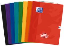 Oxford Duo - Cahier polypro 24 x 32 cm - 96 pages - grands carreaux (Seyes) - disponible dans différentes couleurs