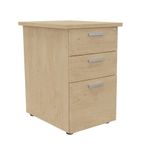Caisson HT bureau - steely/stelly manager - Profondeur 60 cm - chene - top chene 