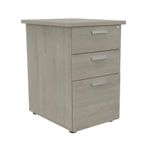 Caisson HT bureau - steely/stelly manager - Profondeur 60 cm - chene gris - top chene gris