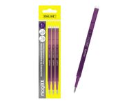 Online magiXX - Pack de 3 recharges - non permanent - pourpre - encre gel - 0.7 mm