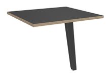 Retour direct pour bureau Steely - L80 - pied carbone - plateau carbone
