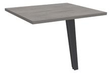 Retour direct pour bureau Steely - L80 - pied carbone - plateau chêne gris