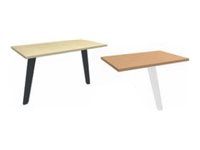 Retour direct pour bureau Steely - L80 - pied carbone - plateau imitation érable